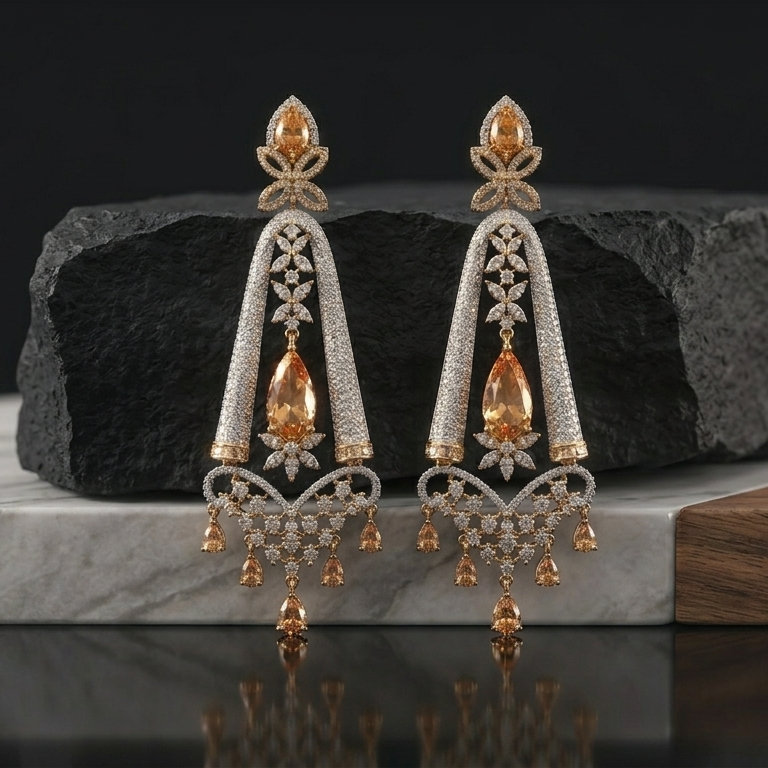Aurora Drape Long Earrings