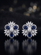 Crystal Edge Stud Earrings