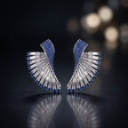 Velvet Blue Stud Earrings