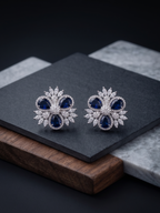 Crystal Edge Stud Earrings